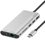 ADAPTATEUR TYPE C TO HDMI/VGA+SD/TF+02USB+JACK 3.5+TYPE OTN 9591B