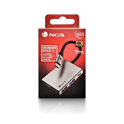 ADAPTATEUR HUB NGS WONDER DOCK 4 – 4 IN 1 (HDMI +USB3.0+USB2.0+TYPE-C)TO TYPE-C