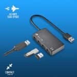 HUB NGS IHUB4 TINY USB 2.0 4 PORTS BLACK – Image 2