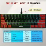 CLAVIER GAMINIG JEDEL KL69 MECANIQUE BLUE SWITCH – Image 3