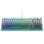 CLAVIER GAMING HAVIT MECANIQUE 899L RGB WHITE/GREEN – Image 2